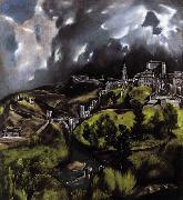 GRECO, El A View of Toledo oil painting reproduction
